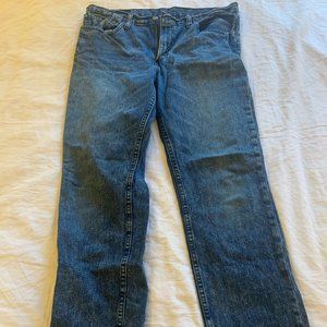 Levis 511 Blue Jeans Acid Wash 36x32